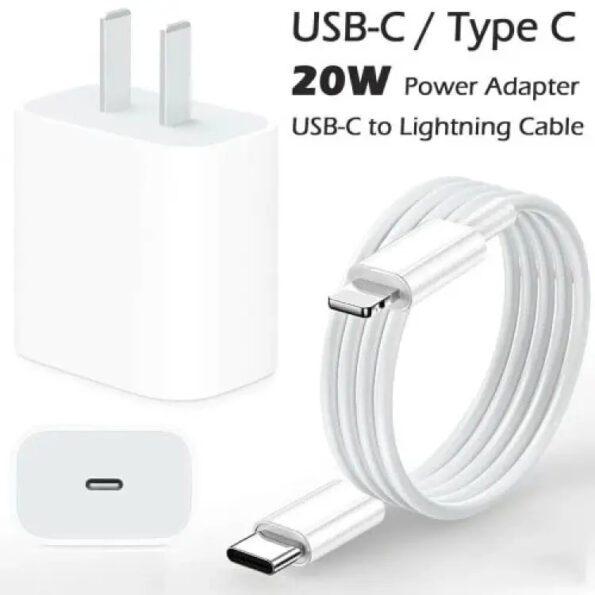 Apple 2 Pin 20w Fast Charger With Cable